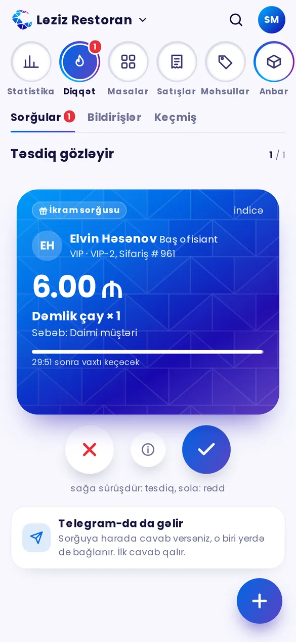 Diqqət: təsdiq sorğusu